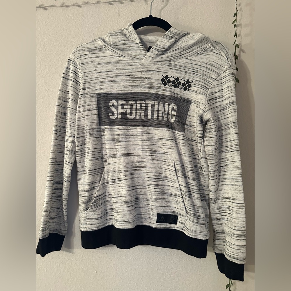 Adidas Sporting KC Youth Pullover Hoodie